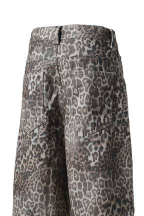 LEOPARD FADE COLOSSUS JORTS / LEOPARD