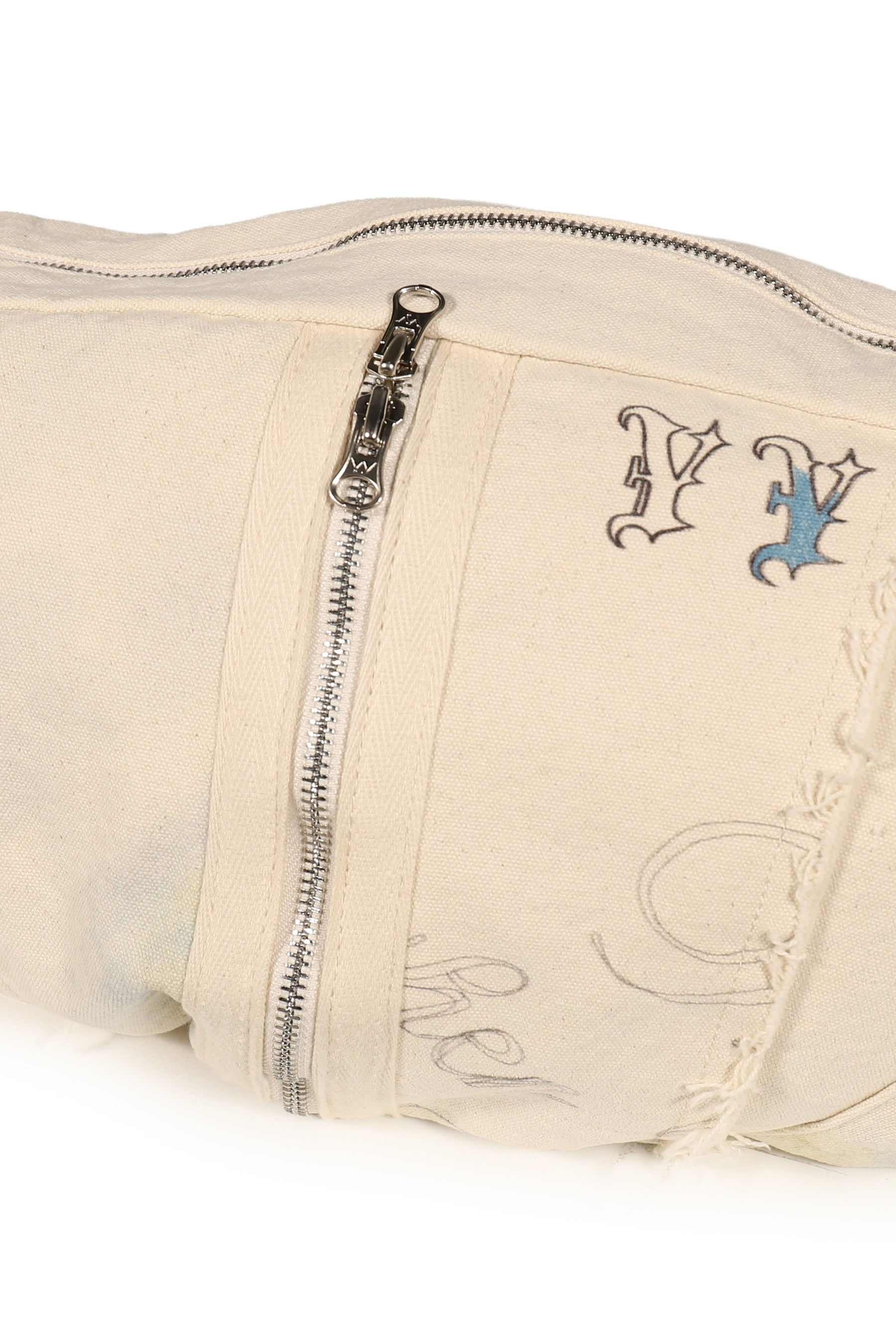 YY GRAPHIC CARGO MESSENGER BAG / WHT