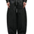 FRONT ZIP BAGGY  / WAXED BLK