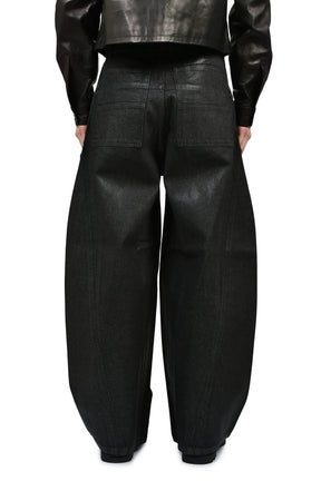 ふくふく FILTH フィルス SS26 FRONT ZIP BAGGY / WAXED BLK - NUBIAN ヌビアン