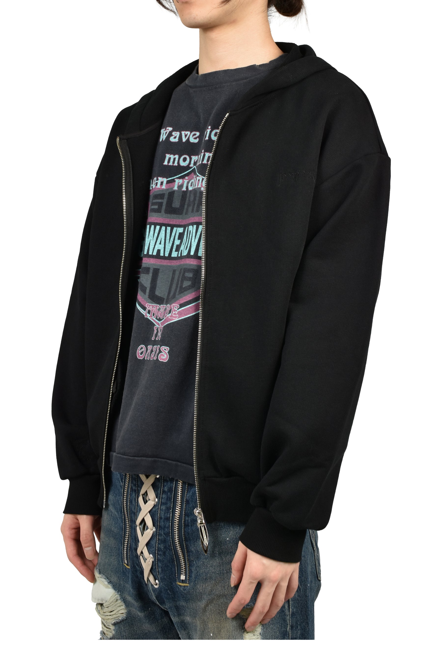 CLASSIC ZIPUP HOODIE / BLK