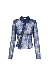 PEAK SHOULDER BLOUSKA / BLU