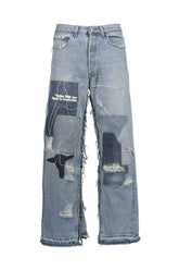 STERLING REPAIR DOUBLE-WIDE DENIM TROUSER / ASSORT