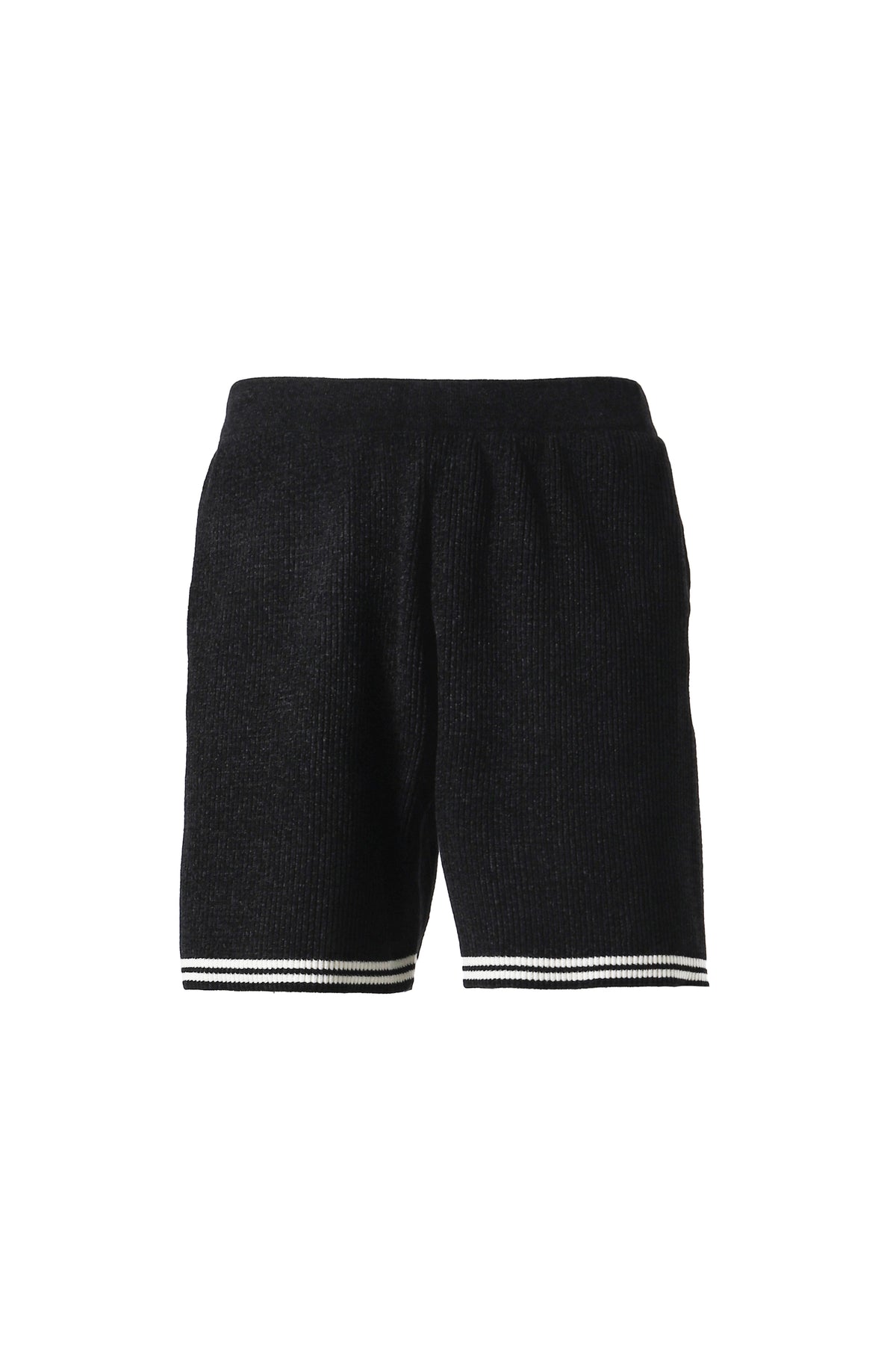 CORDY KNIT SHORTS / BLK