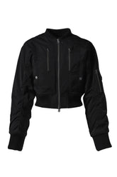 MELLY PADDED BOMBER / BLK