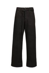'DOWN TO EARTH'' WIDE LEG JEAN / WASHED BLK
