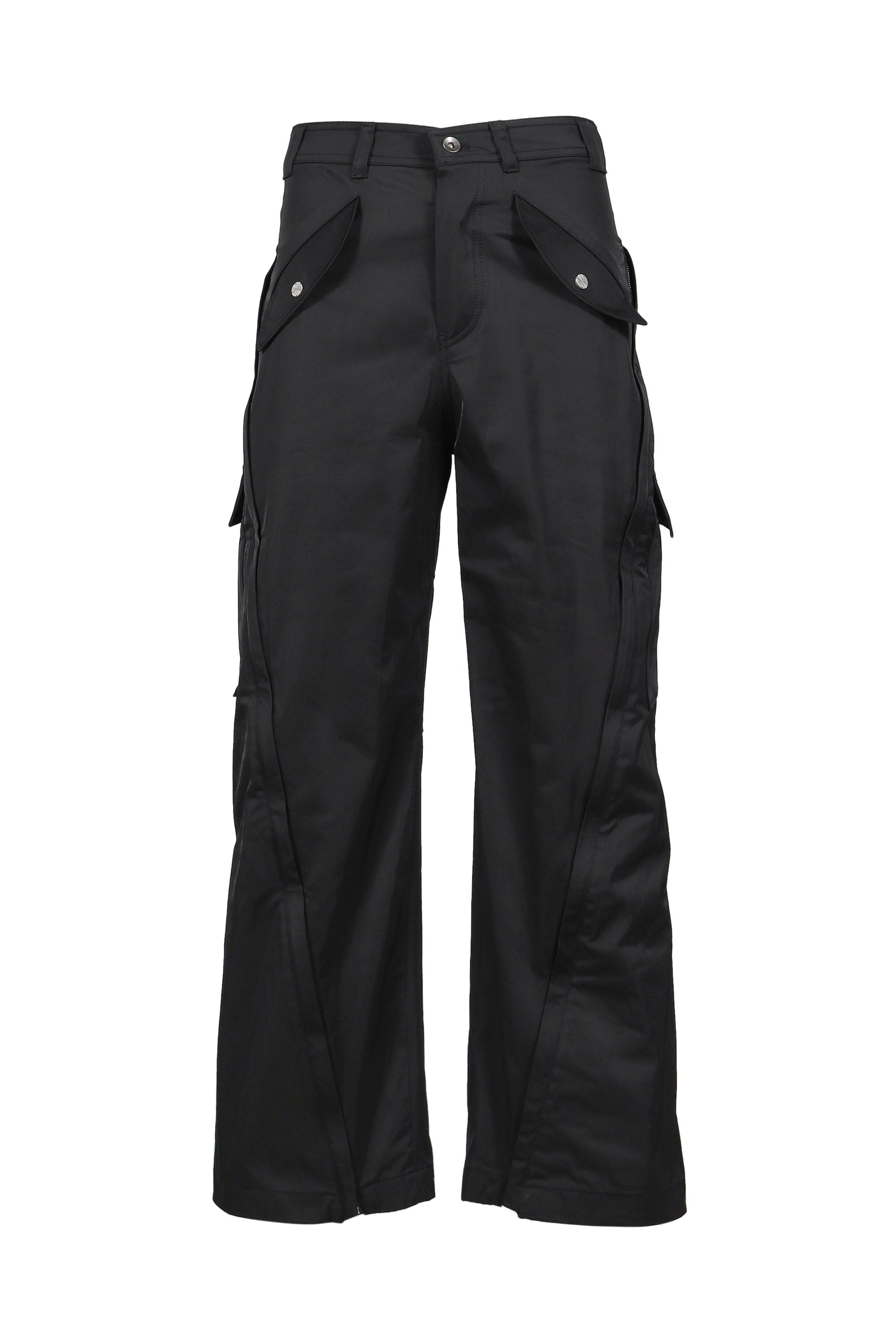 3-WAY ZIP CARGO TROUSERS / BLK