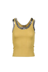 THIS LIFE SEQUIN WOMEN'S TOP / YEL