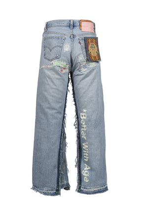 STERLING REPAIR DOUBLE-WIDE DENIM TROUSER / ASSORT