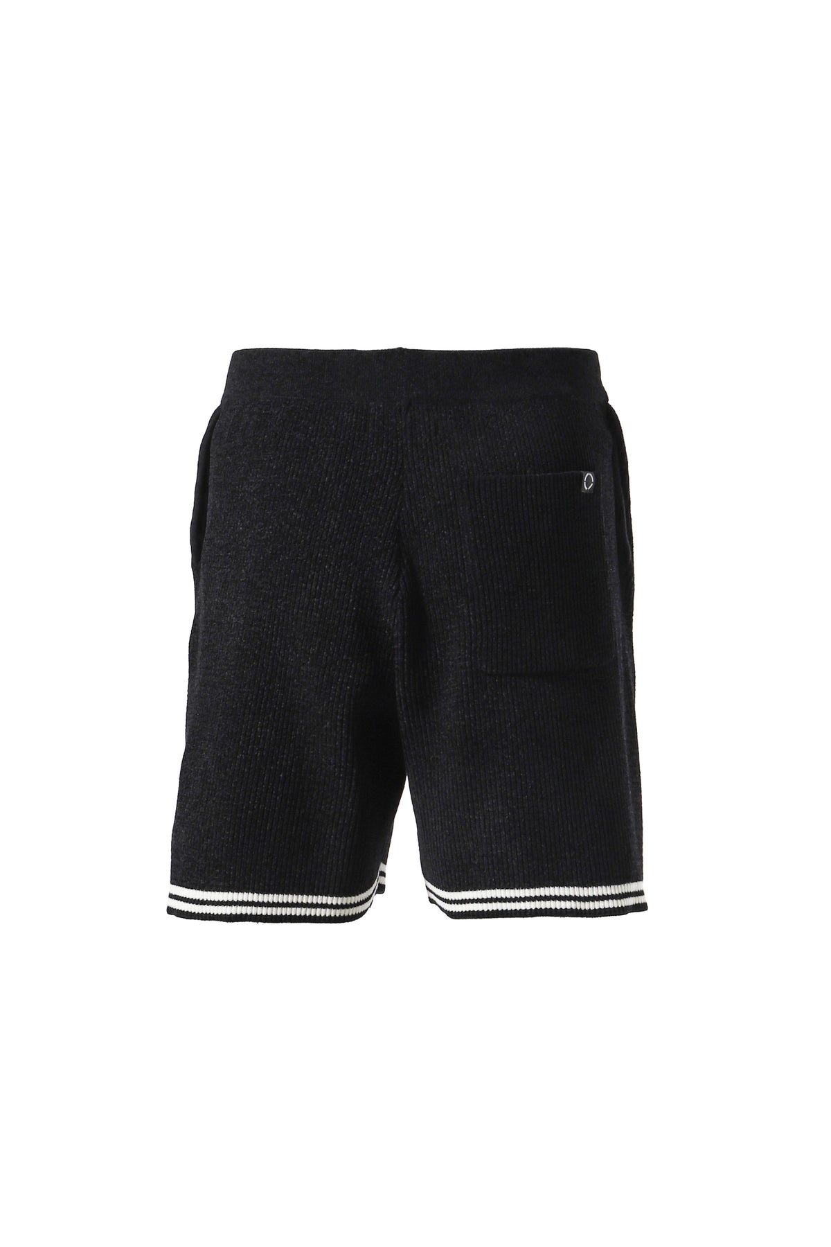 CORDY KNIT SHORTS / BLK