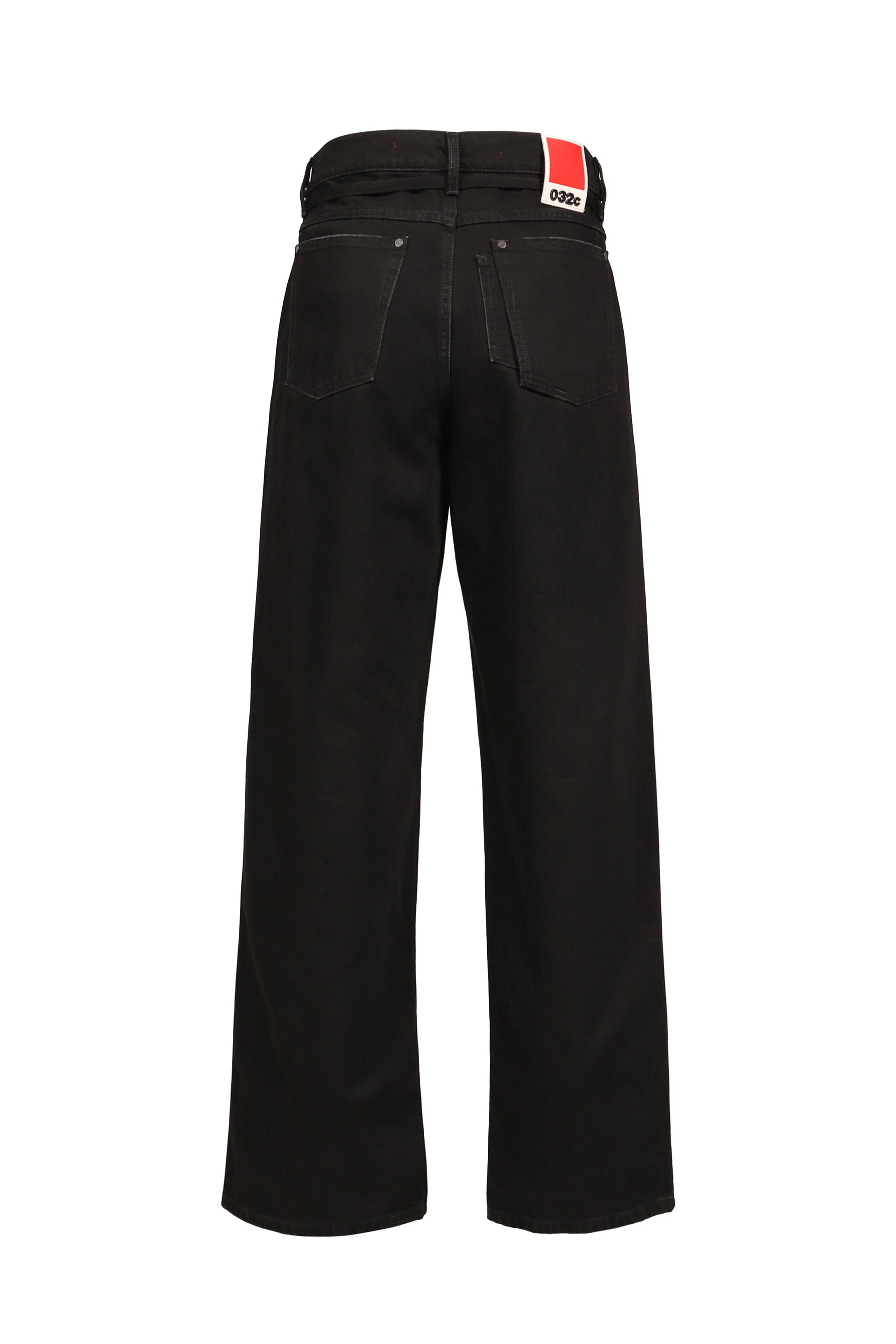 'DOWN TO EARTH'' WIDE LEG JEAN / WASHED BLK