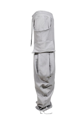CARGO X4 SWEATPANTS JERSEY / GRY