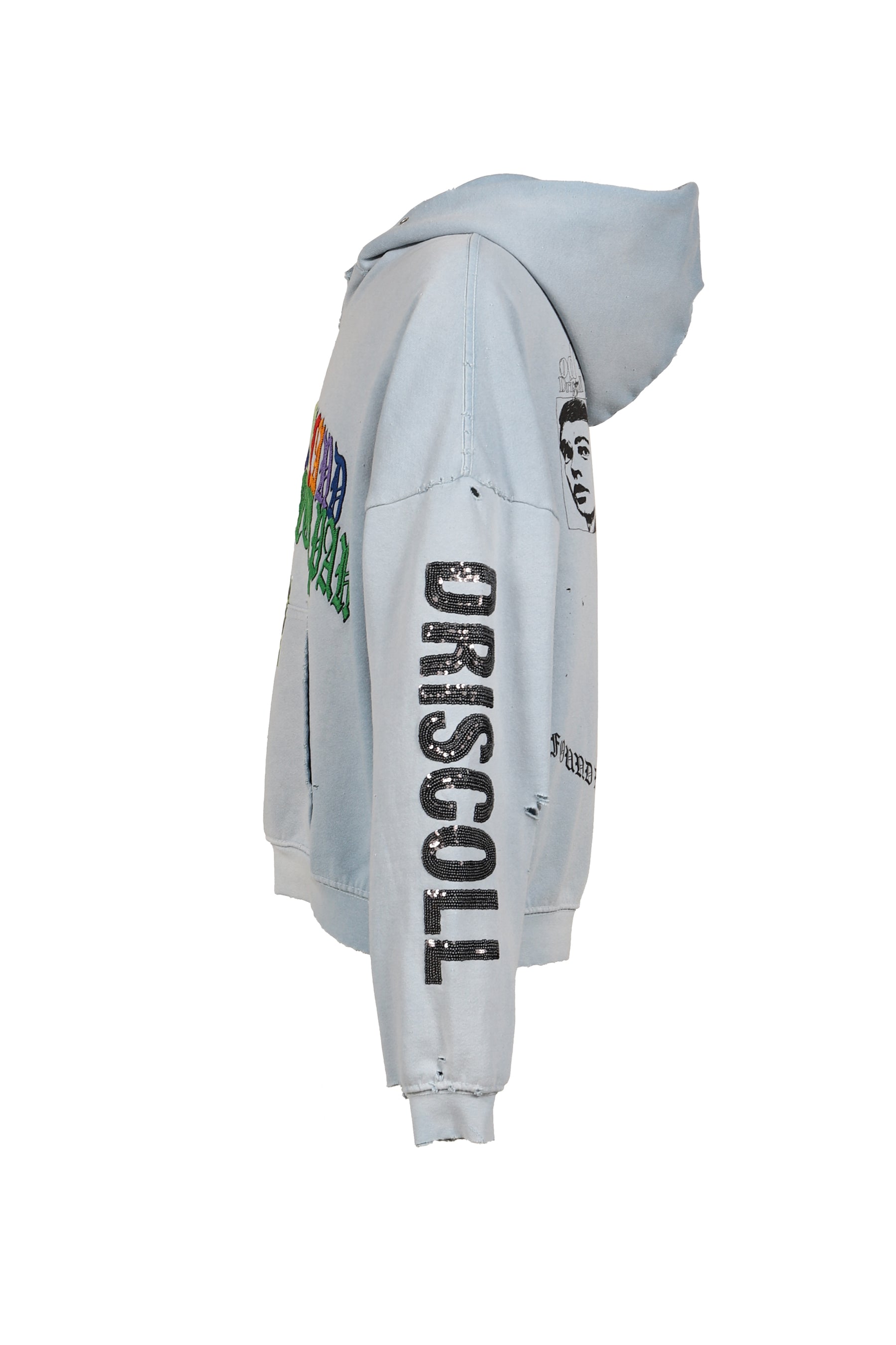 BOBBY DRISCOLL HOODED SWEATSHIRT / BABY BLUE