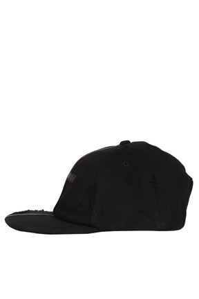 SYMBOL LEATHER CAP / BLK