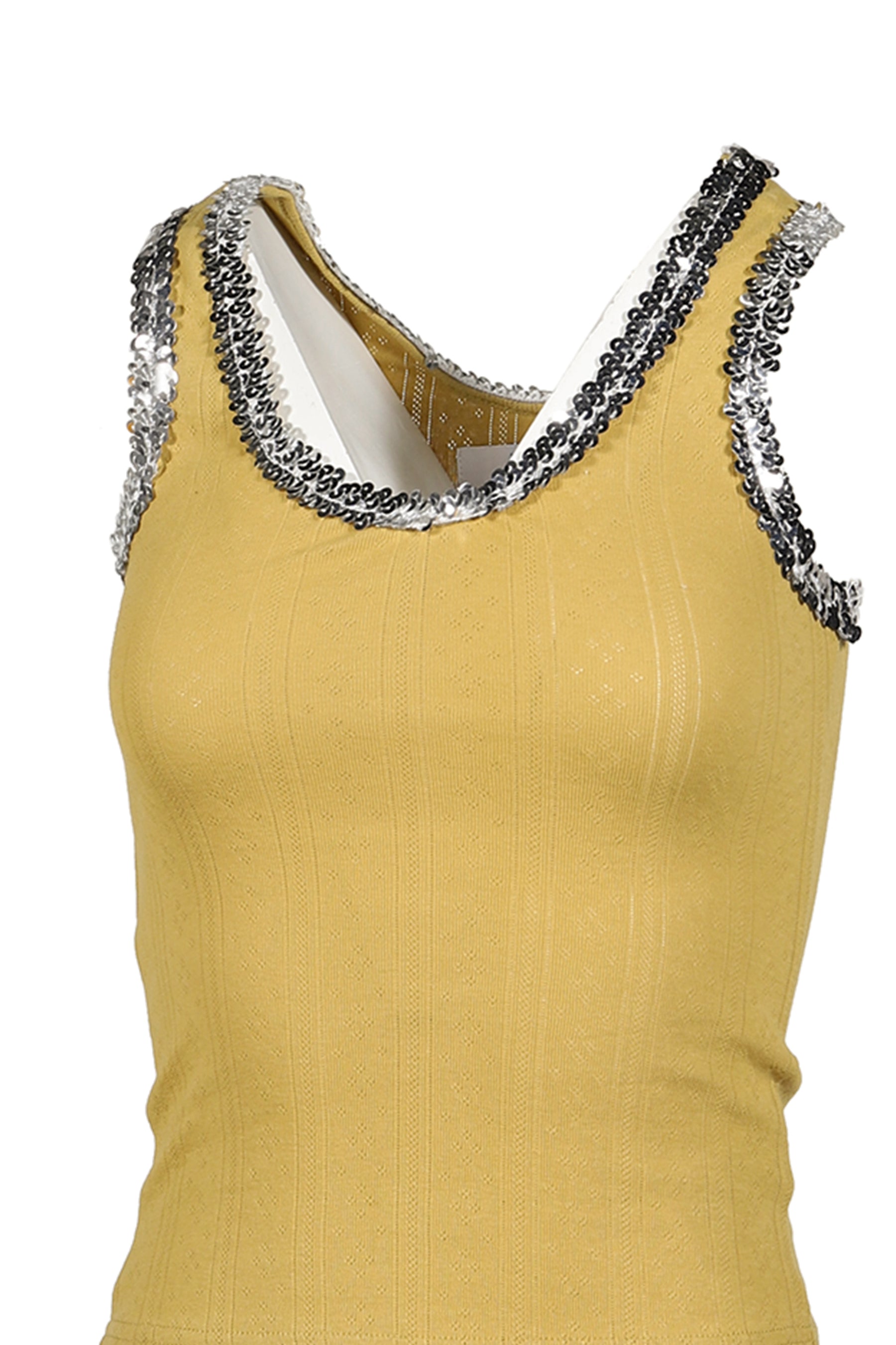 THIS LIFE SEQUIN WOMEN'S TOP / YEL