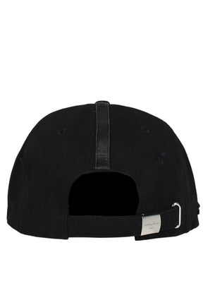 SYMBOL LEATHER CAP / BLK