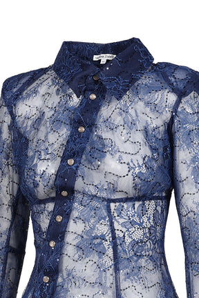 PEAK SHOULDER BLOUSKA / BLU