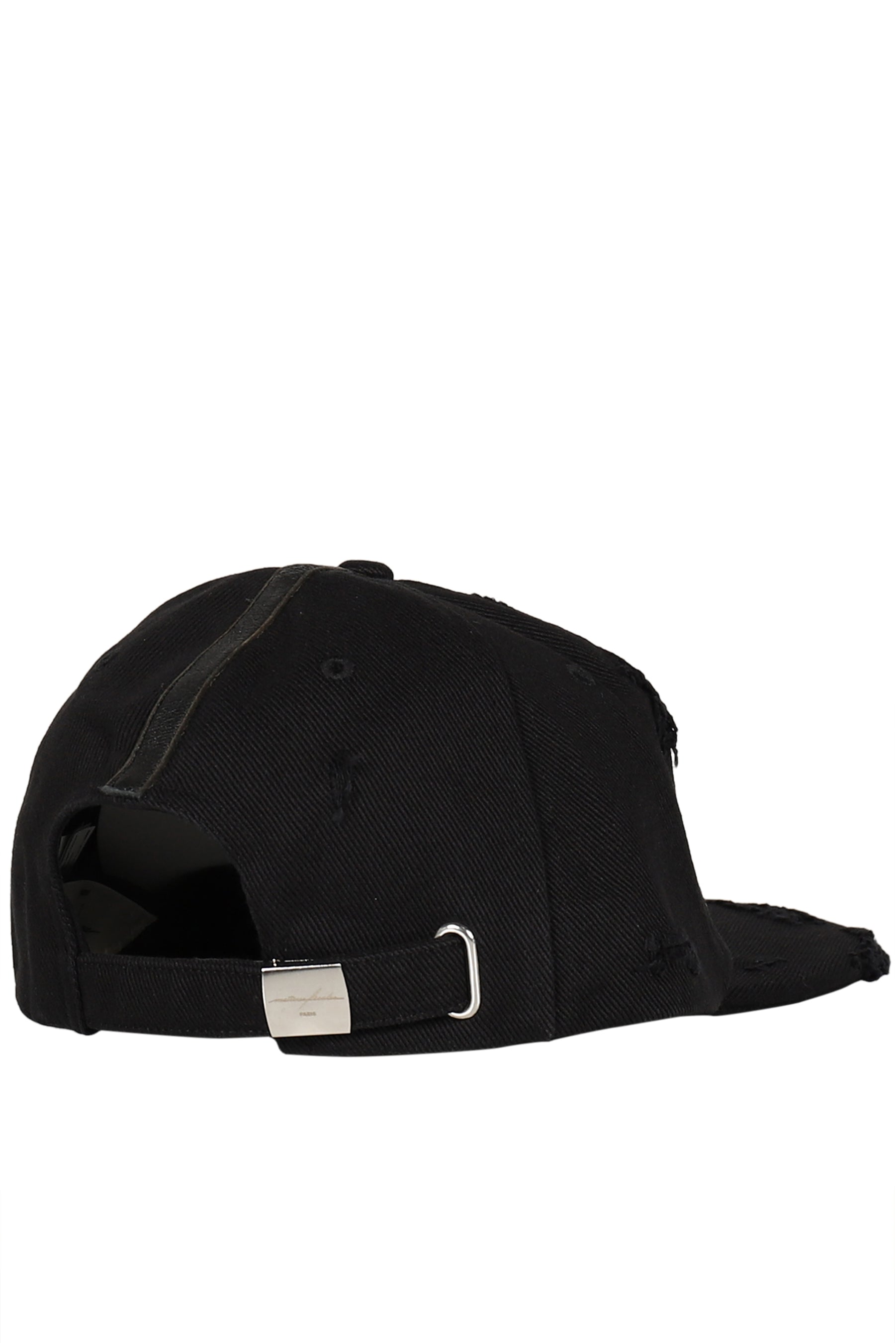 SYMBOL LEATHER CAP / BLK