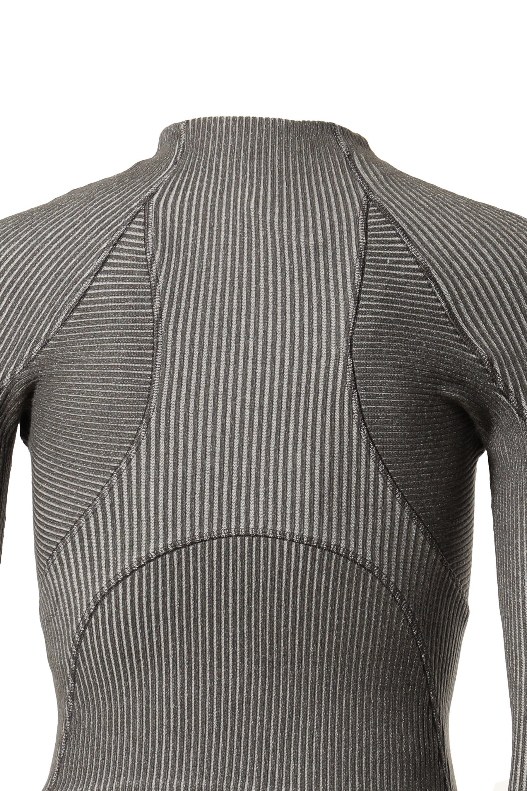 HYEIN SEO KNITTED ZIP TOP / CHARCOAL