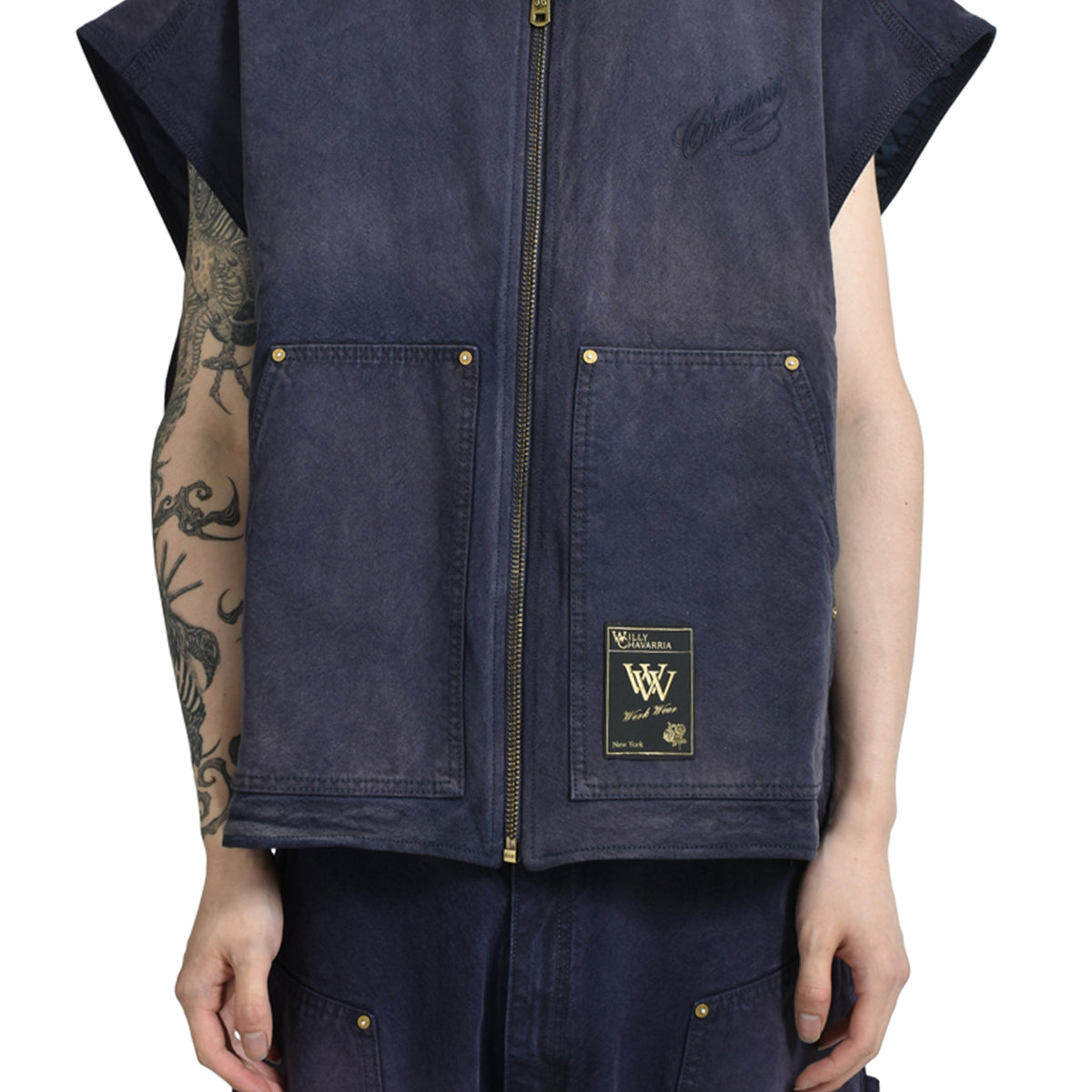 WILLY CHAVARRIA MOD CORT サイズS WILLY CHAVARRIA Corcoran Work Shirt | Black | SVD