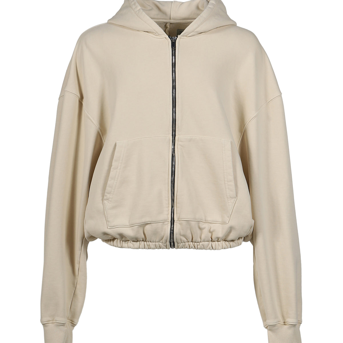 ヌートリア NVL-GARDE SS25 SHORT HOODIE ZIP UP W/ELASTIC / KHA - NUBIAN