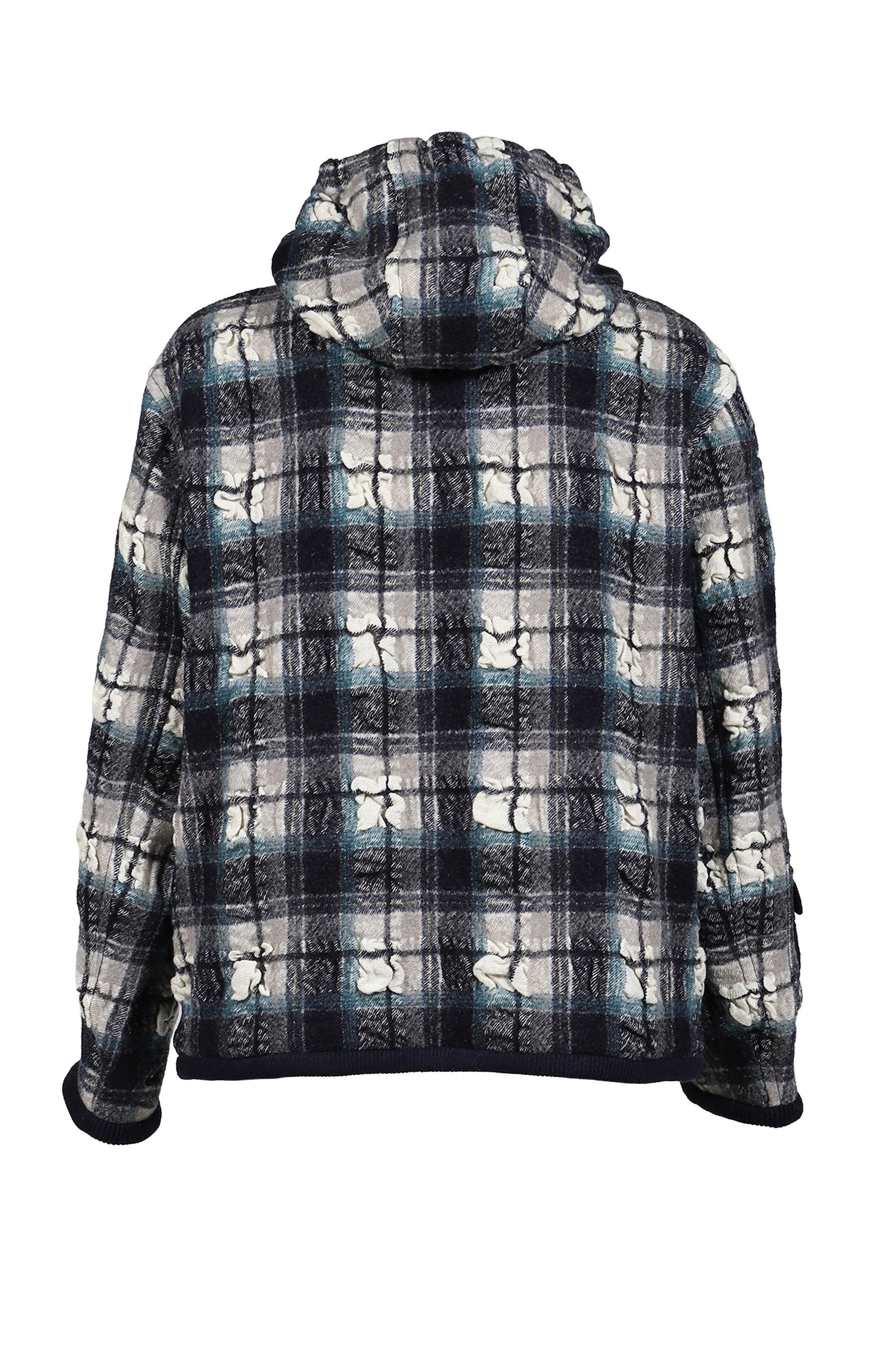 HOODED JACKET / NVY WHT