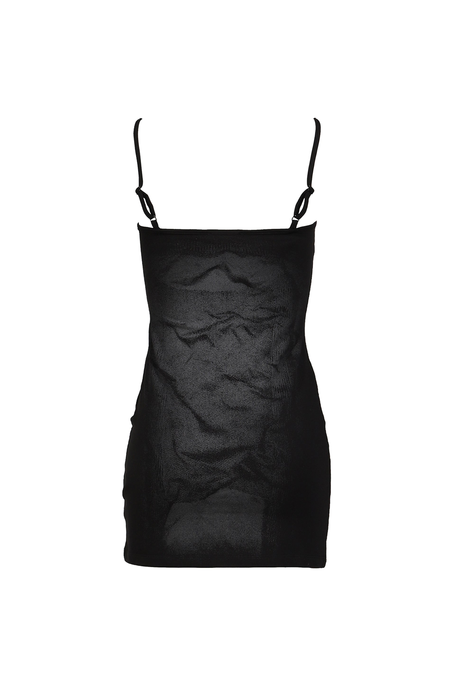 "ACTIVE" PRINTED DRESS / BLK