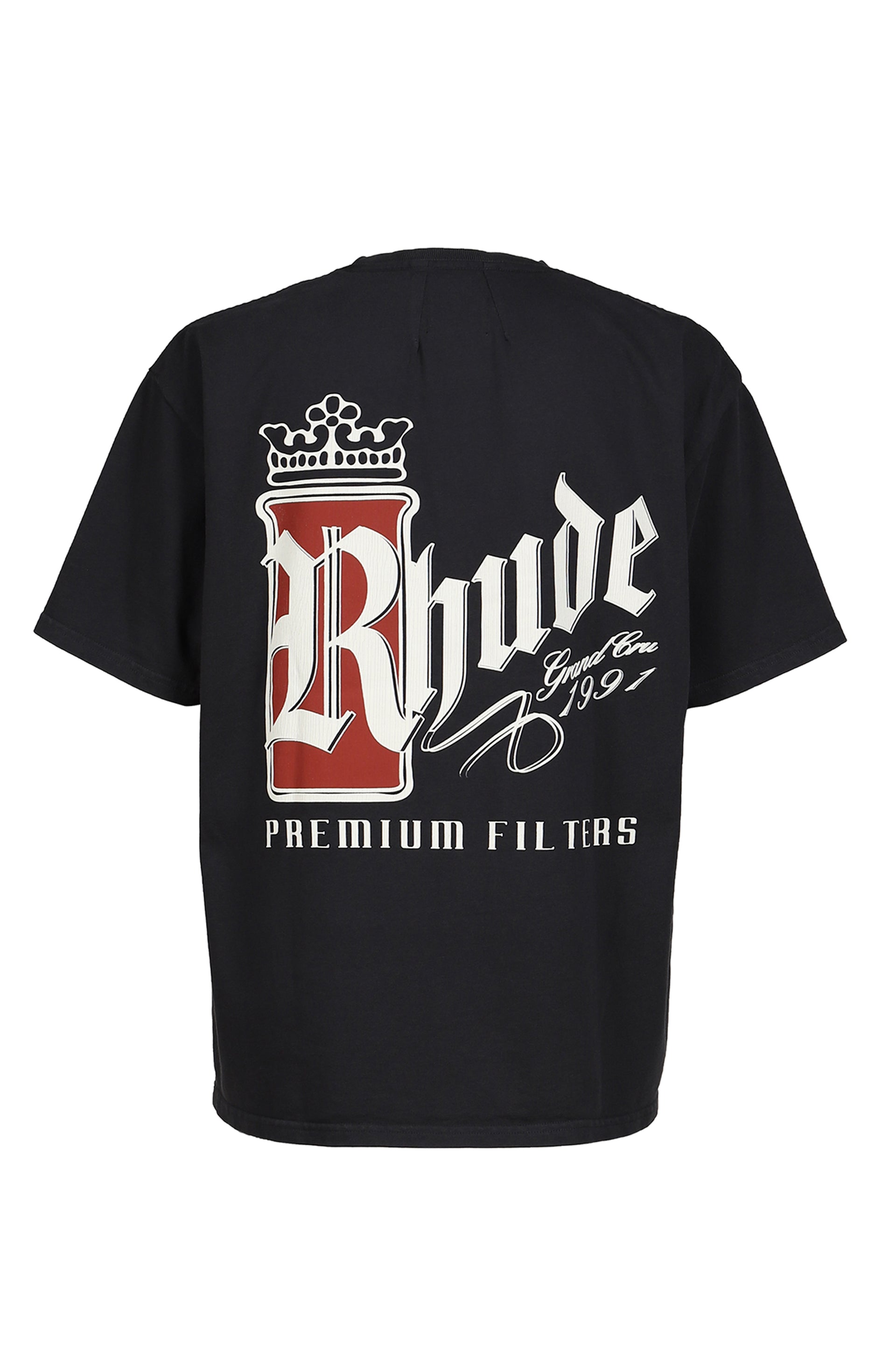 RHUDE FUMAR 91 TEE / BLK