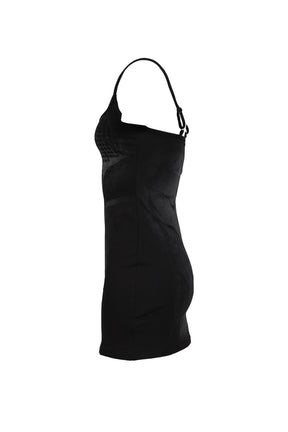 "ACTIVE" PRINTED DRESS / BLK