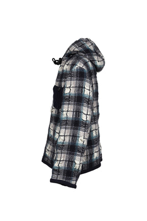 HOODED JACKET / NVY WHT