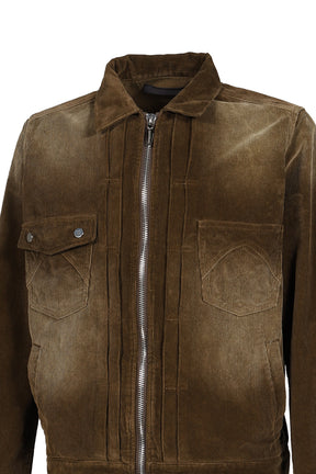 CORDUROY SLIDE JACKET / BRW