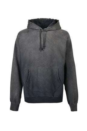 WEATHERED HOODIE / BLK