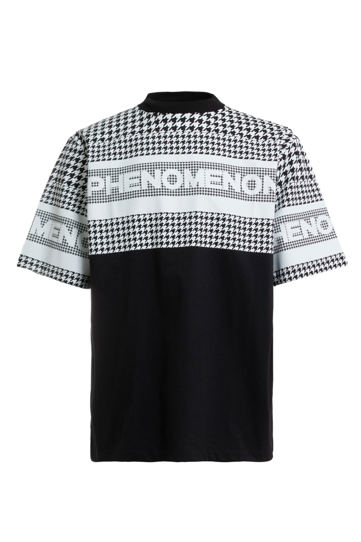HOUNDSTOOTH SS TEE / BLK