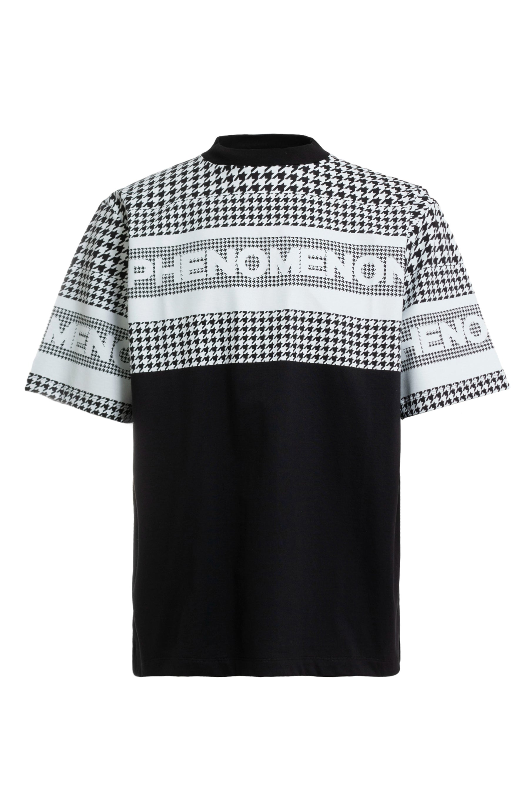 PHENOMENON フェノメノン FW23 HOUNDSTOOTH SS TEE / BLK -NUBIAN