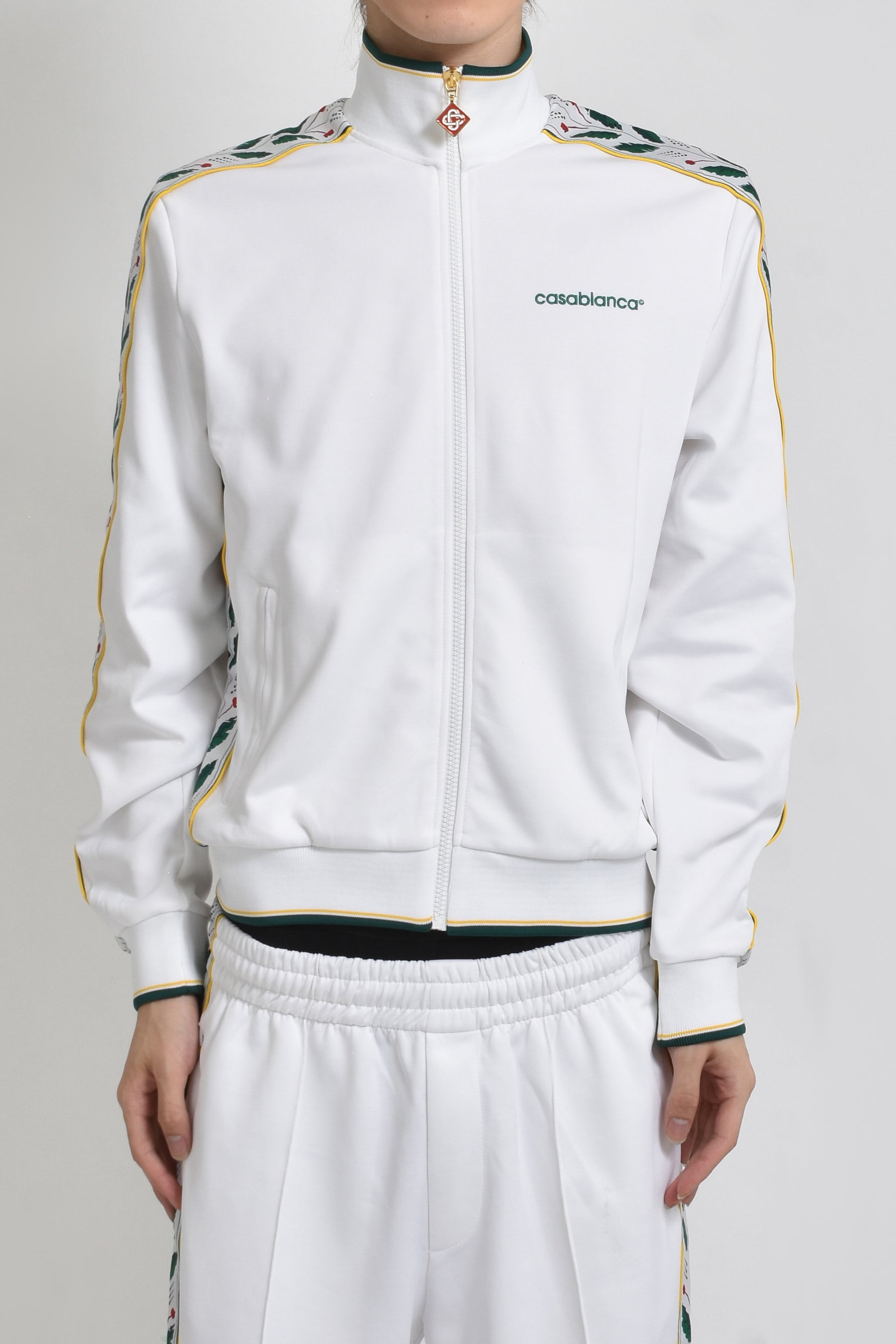 SEASONAL LAUREL TRACK TOP / WHT