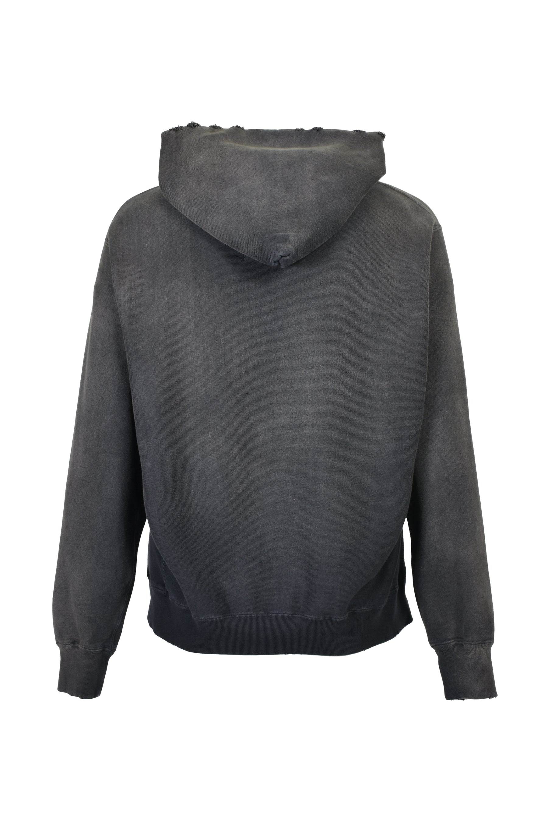 WEATHERED HOODIE / BLK