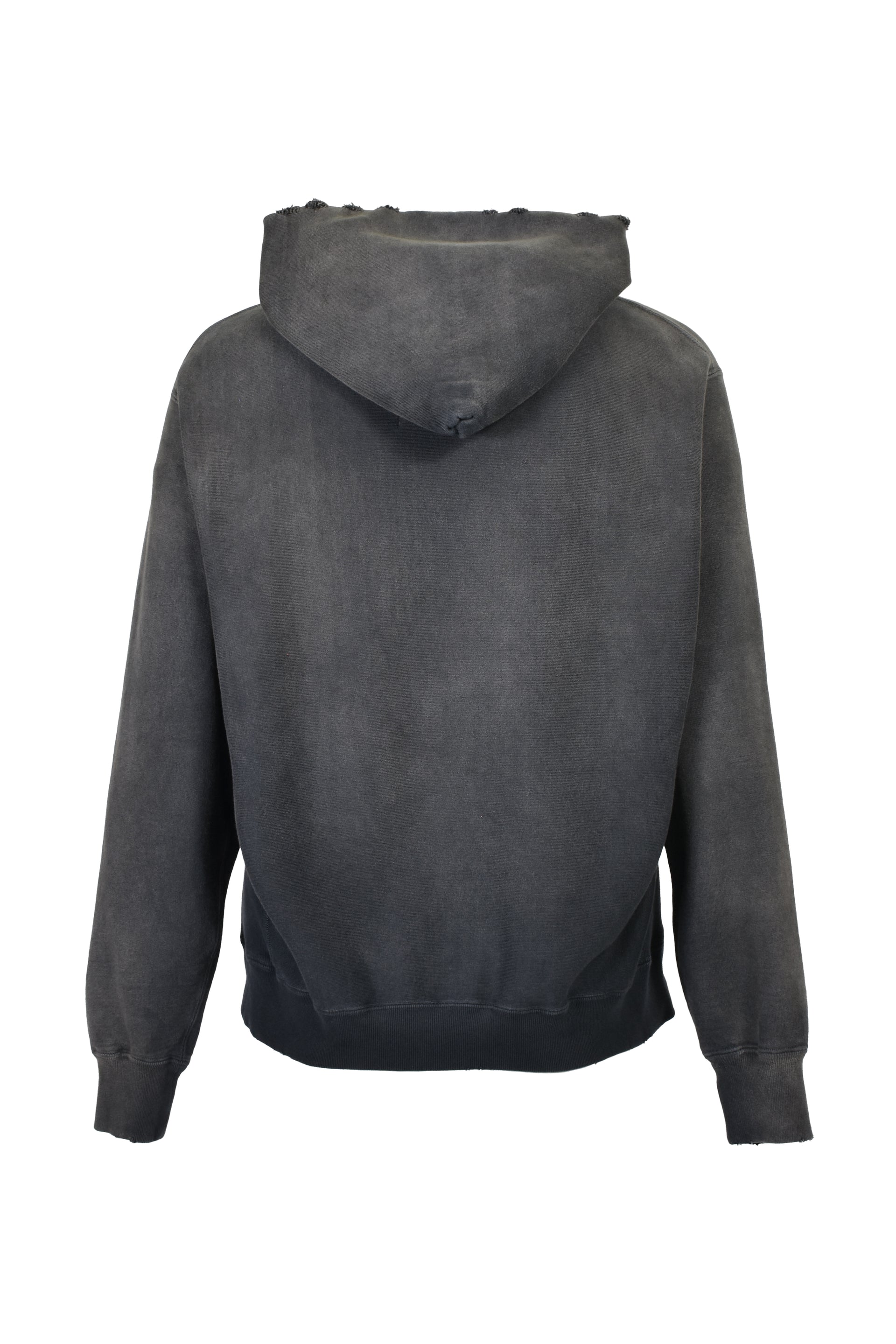 WEATHERED HOODIE / BLK