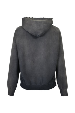 WEATHERED HOODIE / BLK