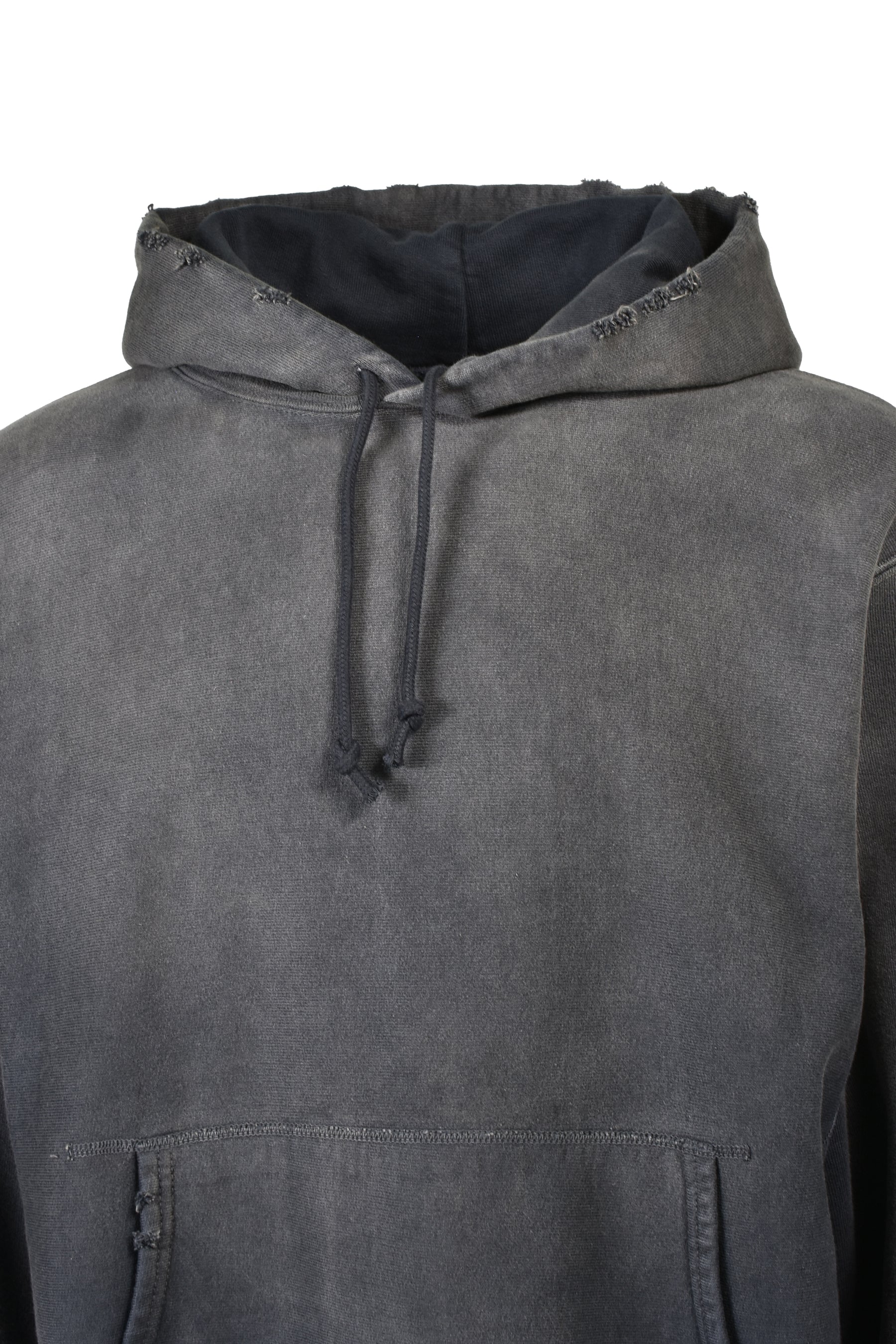 WEATHERED HOODIE / BLK