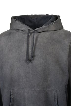 WEATHERED HOODIE / BLK