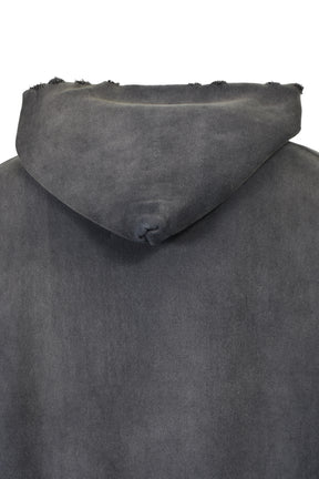WEATHERED HOODIE / BLK