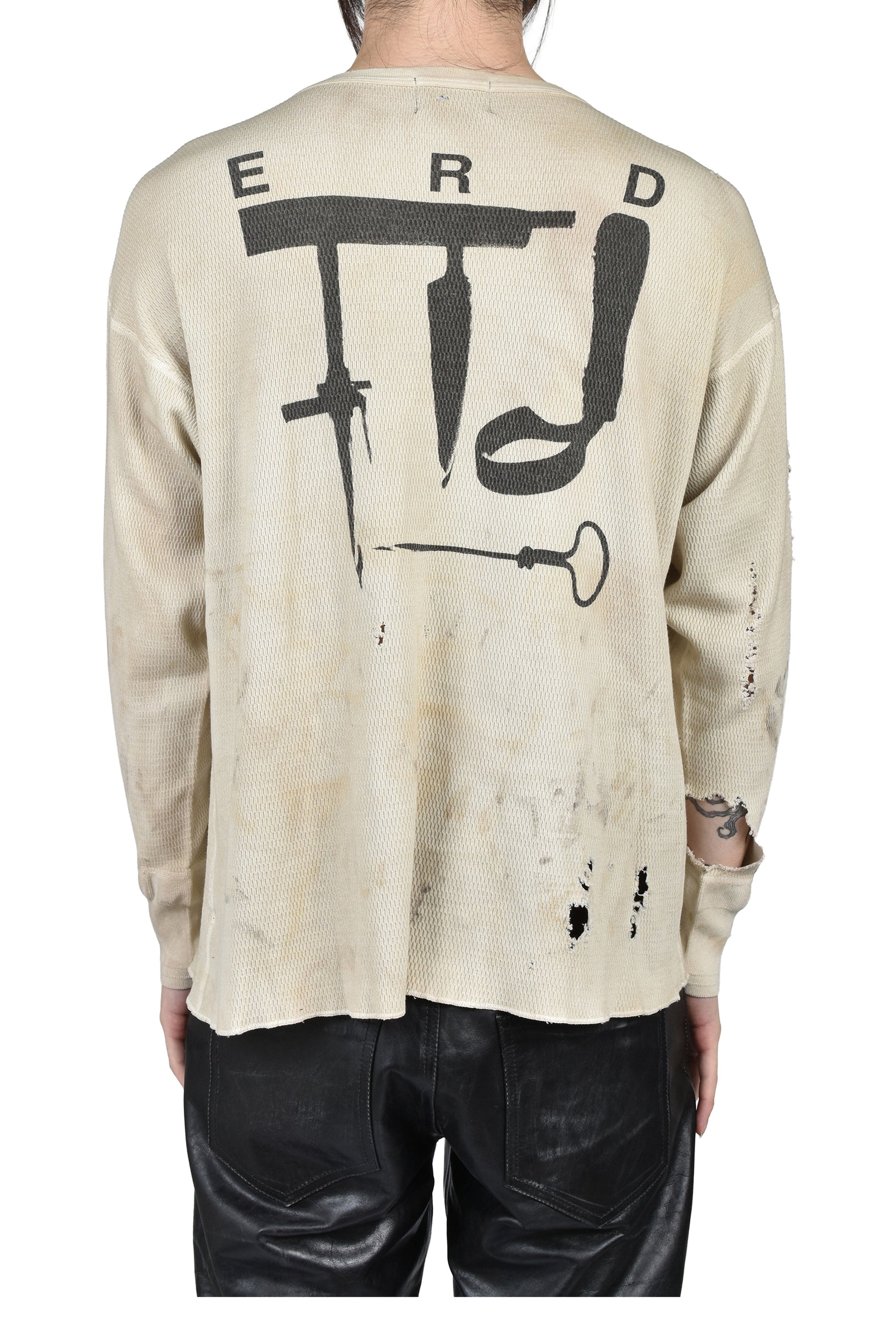ANTI MATISSE THERMAL LS T-SHIRT / DIRTY WHT
