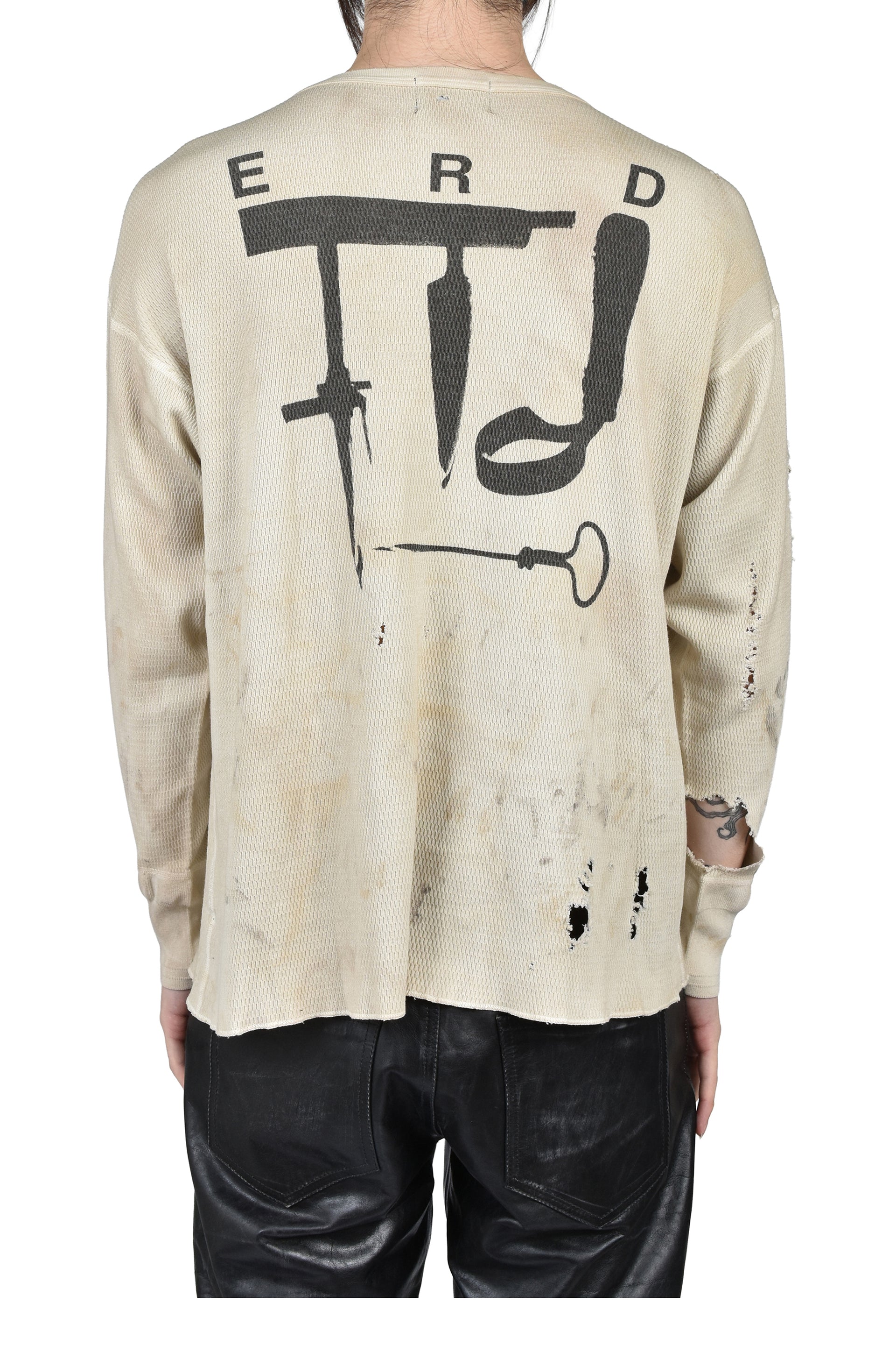 ANTI MATISSE THERMAL LS T-SHIRT / DIRTY WHT