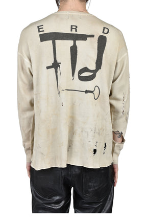 ANTI MATISSE THERMAL LS T-SHIRT / DIRTY WHT