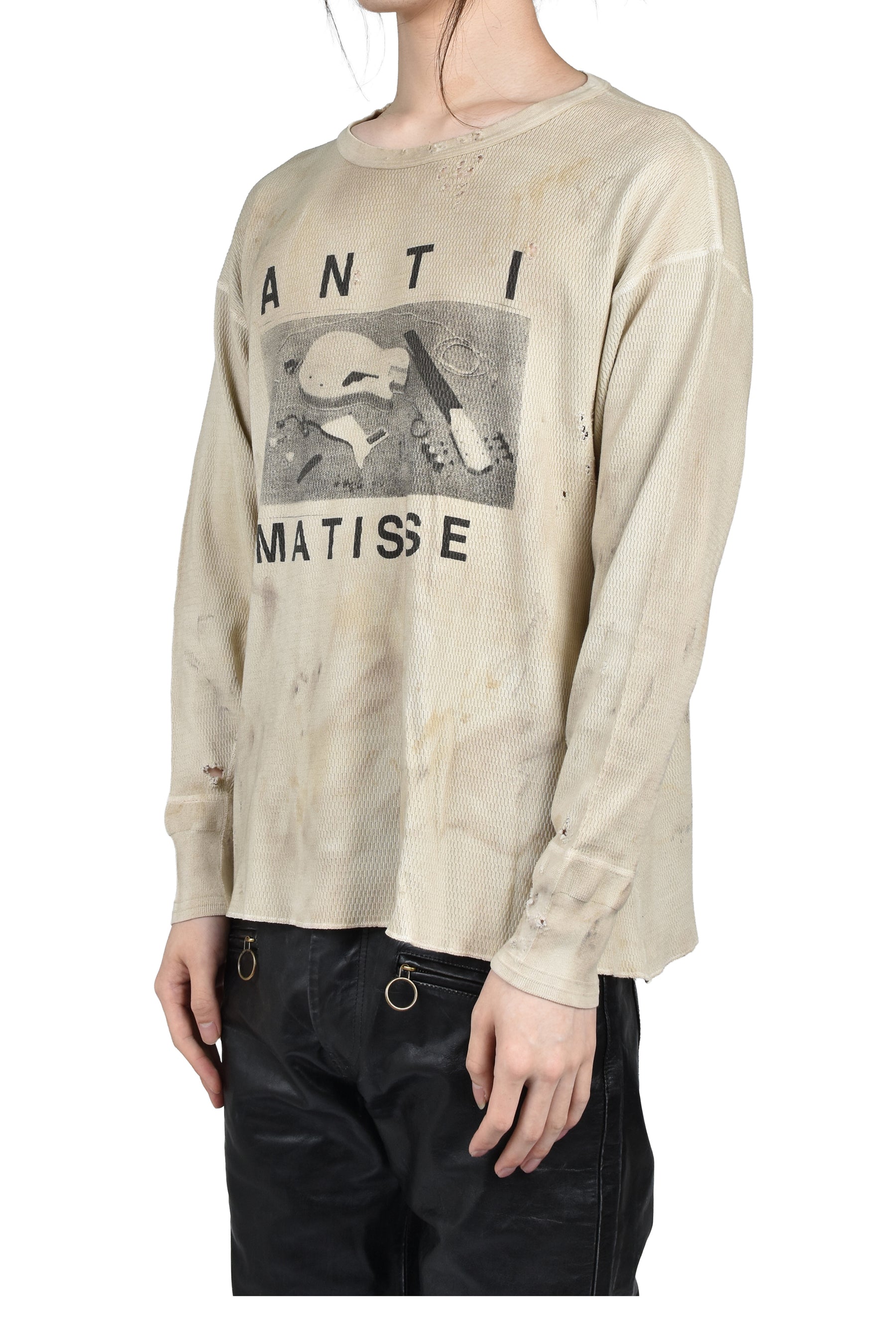 ANTI MATISSE THERMAL LS T-SHIRT / DIRTY WHT
