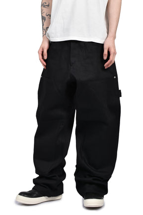 UPTOWN RAW BLACK JAPANESE DENIM DOUBLE KNEE / BLK