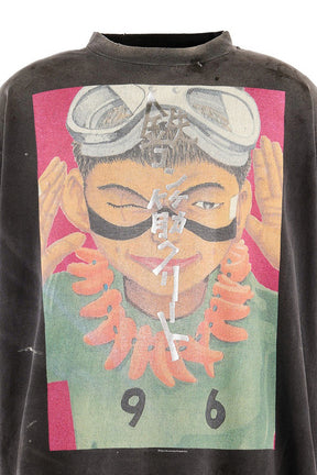 鉄ｺﾝ筋ｸﾘｰﾄ_SS T-SHIRT/KURO / BLK