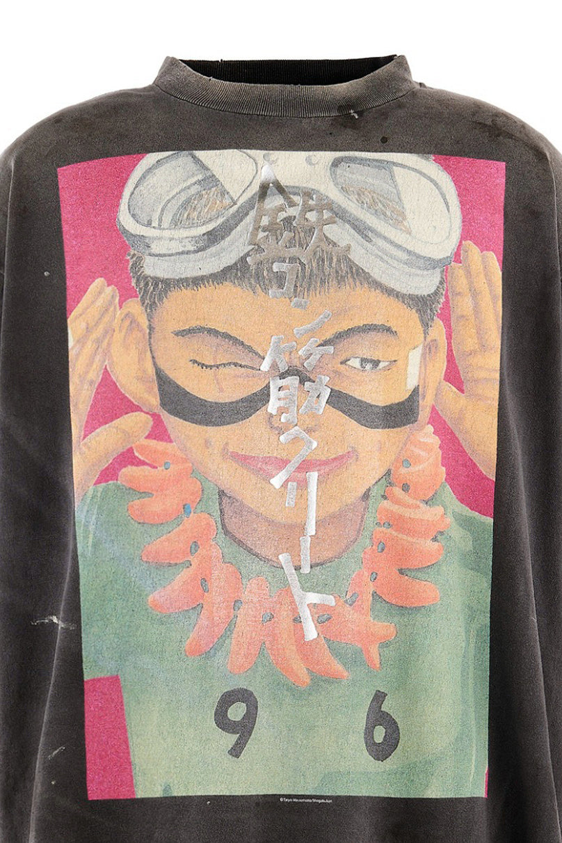 鉄ｺﾝ筋ｸﾘｰﾄ_SS T-SHIRT/KURO / BLK