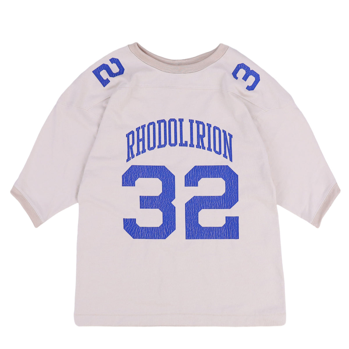 RhodolirioN ロドリリオン SS24 DAMAGED NUMBERING TEE / WHT - NUBIAN