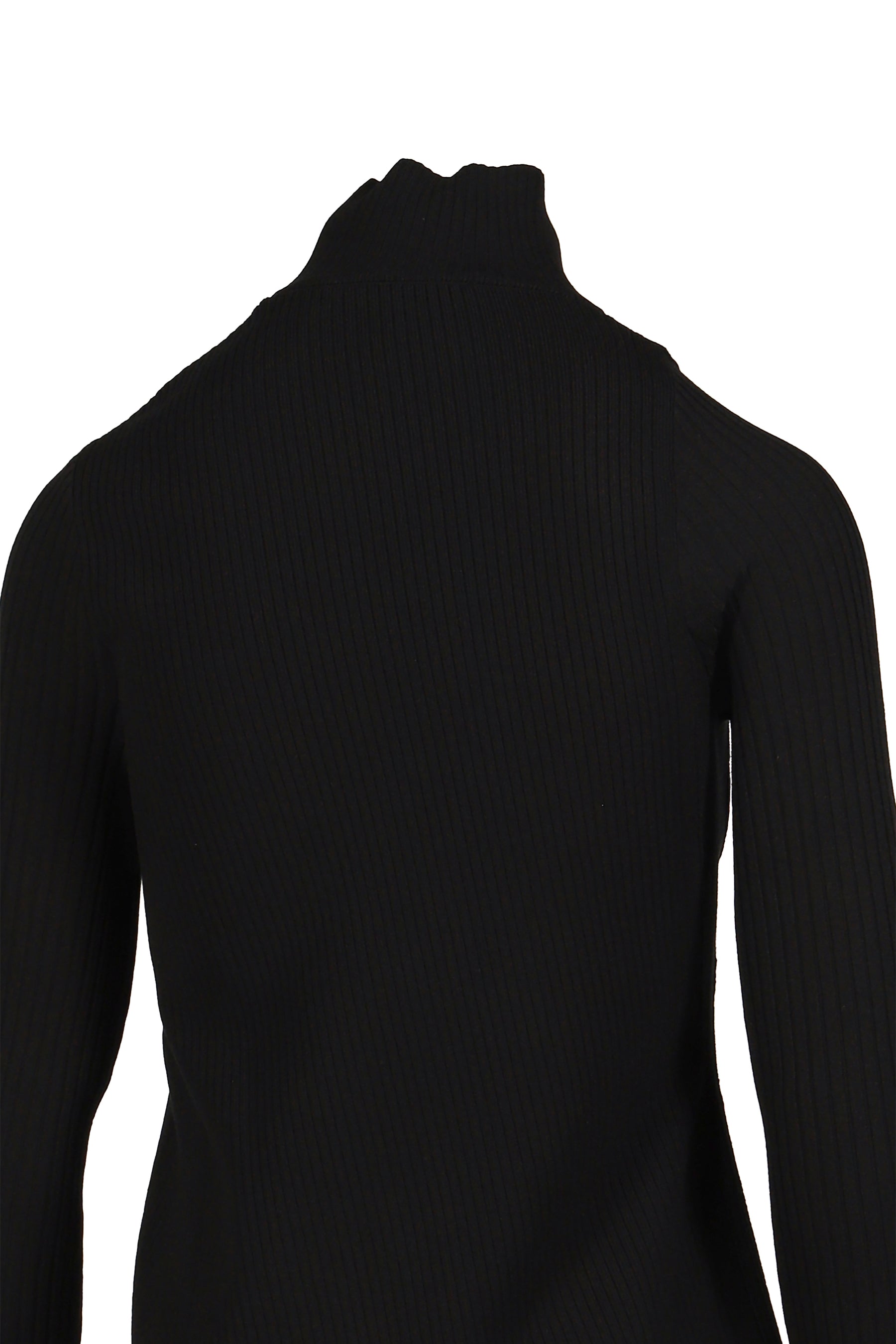 OBLIQUE BUTONNED SWEATER / BLK